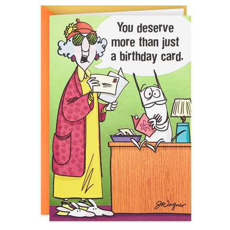 Funny cartoon birthday card