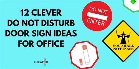 Funny Do Not Disturb Sign Ideas