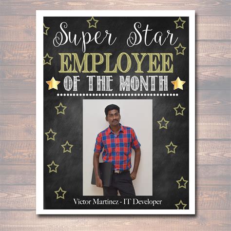 Funny Employee of the Month Template Ideas