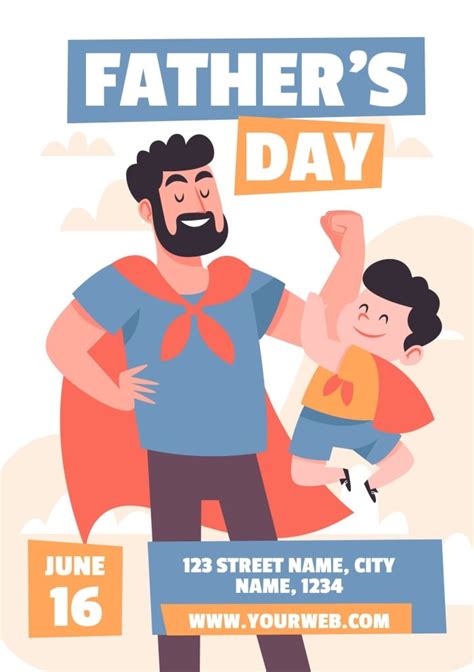 Funny Father's Day Invitation Template