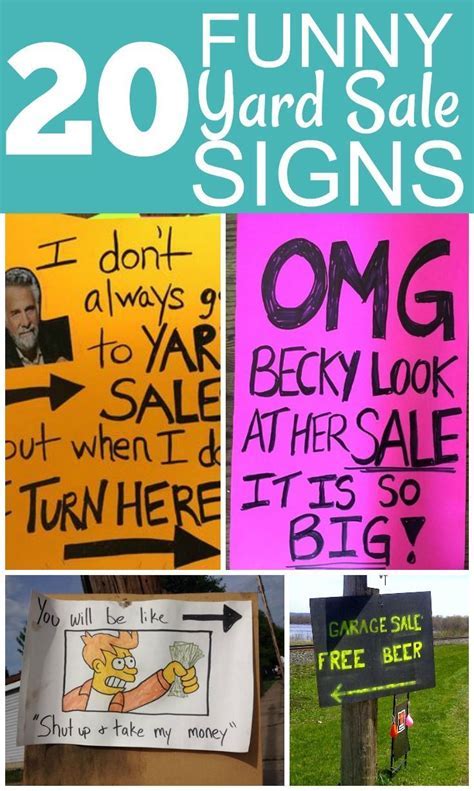 Funny Garage Sale Signs