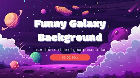 Funny Google Slide Template Space