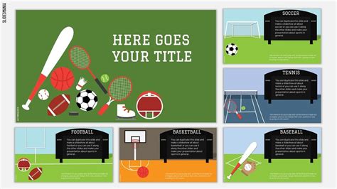 Funny Google Slide Template Sports