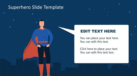 Funny Google Slide Template Superhero