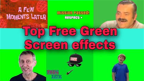 Funny green screen template with music videos