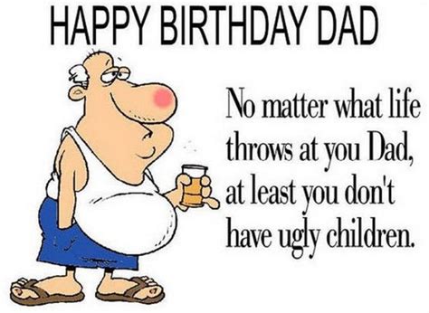 Funny Happy Birthday Daddy Printable Template