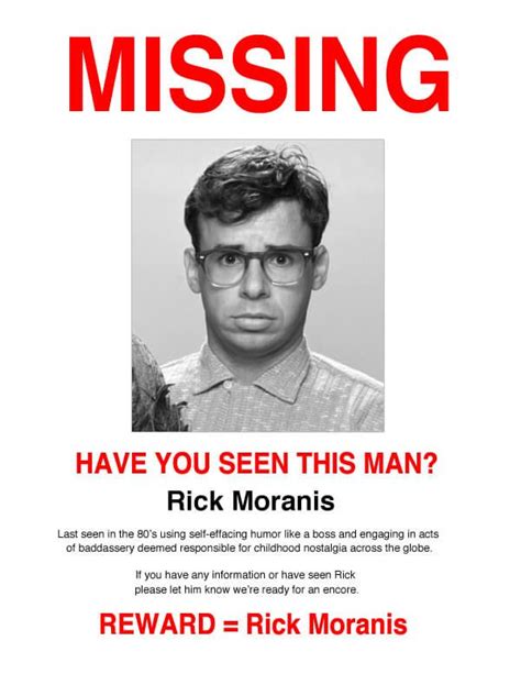 Funny Missing Poster Template Meme