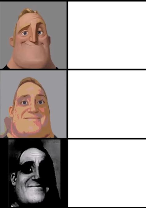 Funny Mr. Incredible Uncanny Meme Template