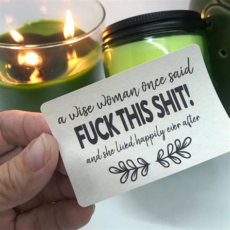 Funny phrases add a touch of humor to your candle labels