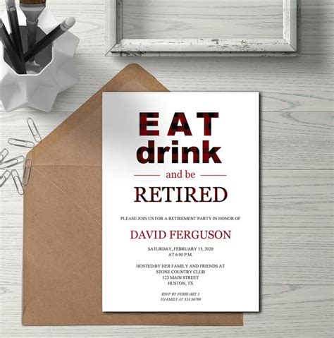 Funny Retirement Party Invitation Template