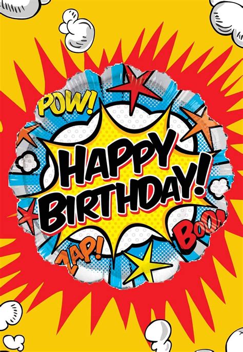 Funny superhero birthday card