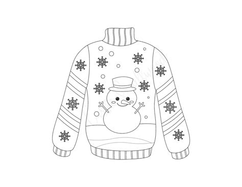 Funny Ugly Sweater Design Template