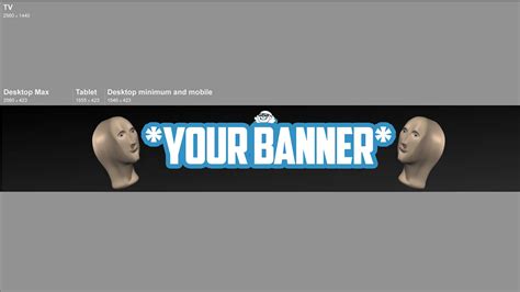 Funny YouTube banner template