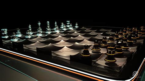 Futuristic Chess Pieces