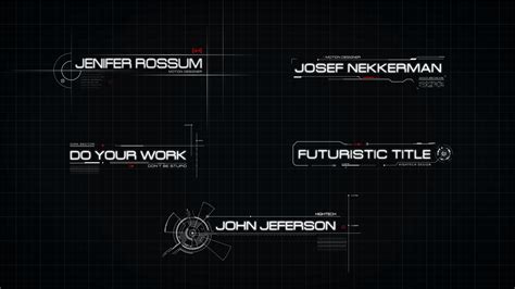 Futuristic Titles Template