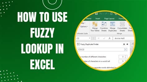 Fuzzy Lookup Add-in in Excel