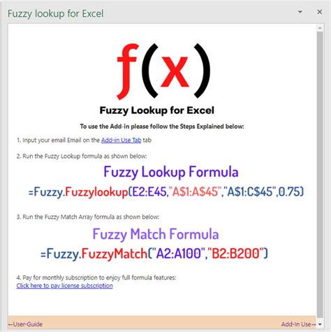 Fuzzy Lookup Benefits