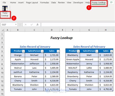 Fuzzy Lookup in Excel