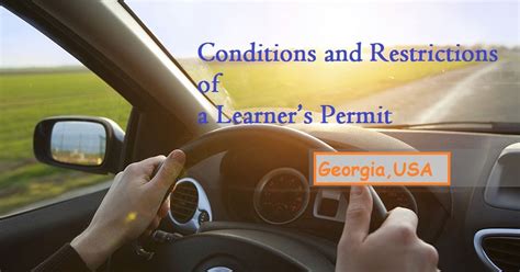 GA Learner's Permit Restrictions