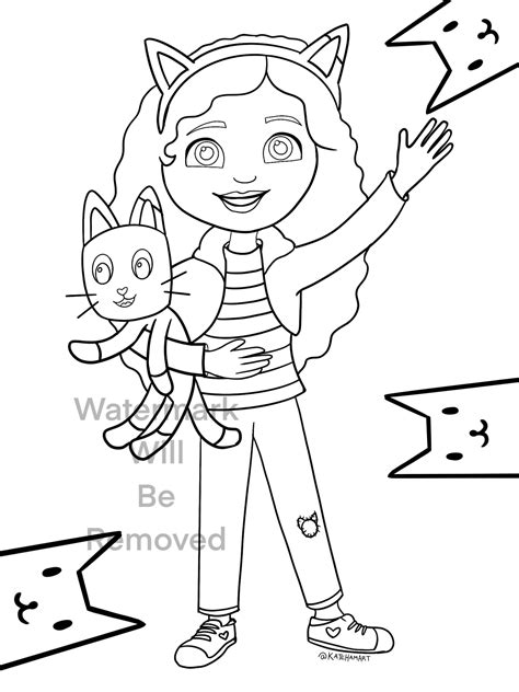 Gabby's Dollhouse Coloring Page 3