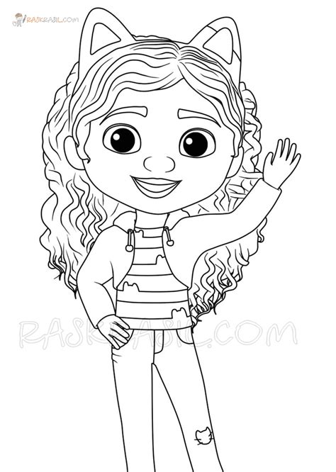 Gabbys Dollhouse Coloring Pages for Girls