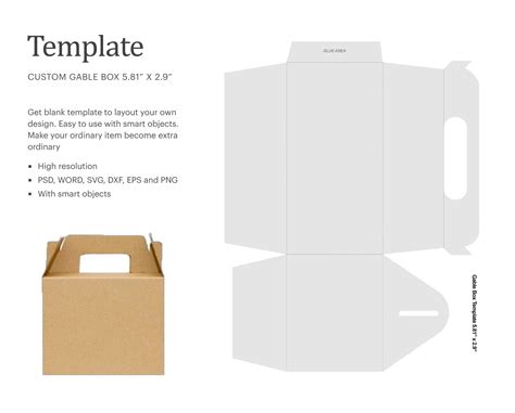 Gable box template gift ideas