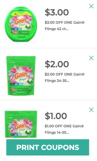 Gain Coupons Printable