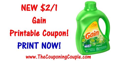 Gain Laundry Detergent Coupons