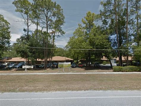 Image of a food stamp office exterior at night