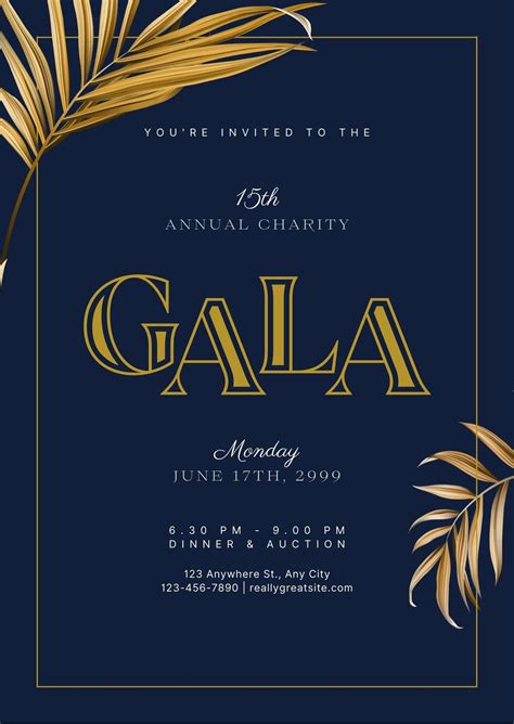 Gala Invitation Template