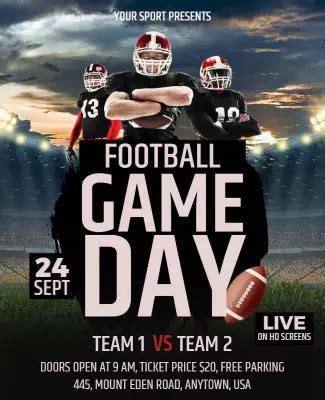 Game Day Flyer Template 1