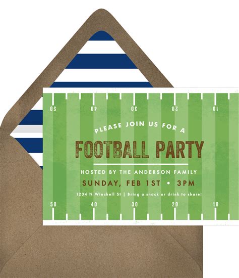 Game Day Invitation