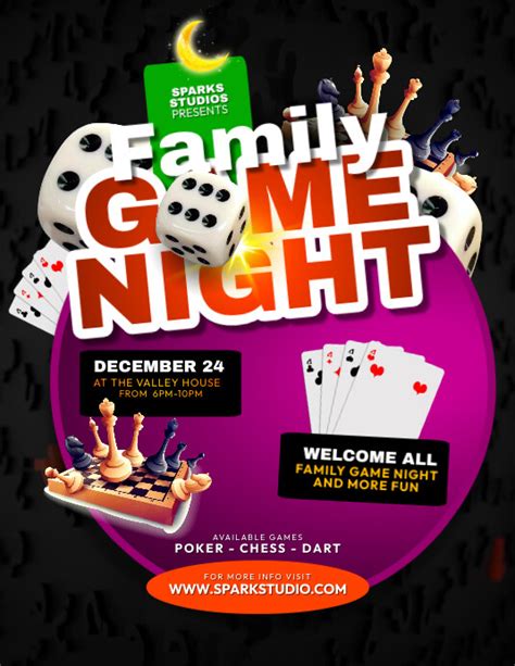 Game Night Flyer Template 3