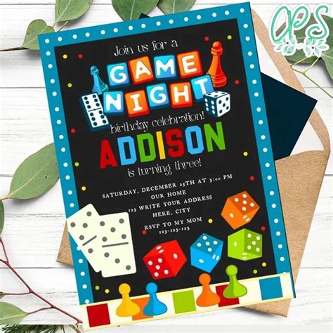 Game Night Invitation Template 13