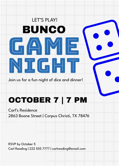 Game Night Invitation Template 16