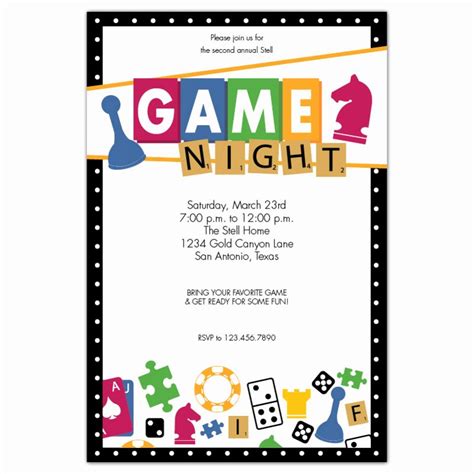 Game Night Invitation Template 17