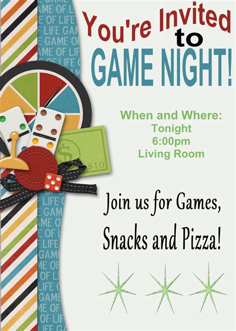 Game Night Invitation Template 6