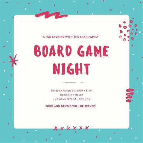 Game Night Invitation Templates