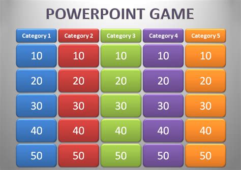 Game Template PowerPoint