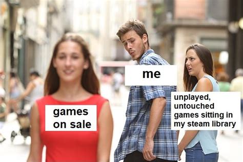 Distracted boyfriend gaming meme template