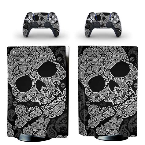 Gaming Skull PS5 Skin Template