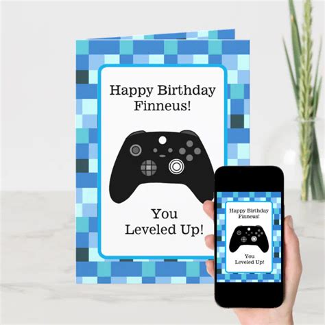 Gaming-Themed Birthday Card for Husband