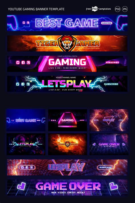 Gaming YouTube Banner Template