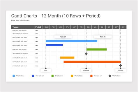 Gantt Chart Template for Keynote Example 9