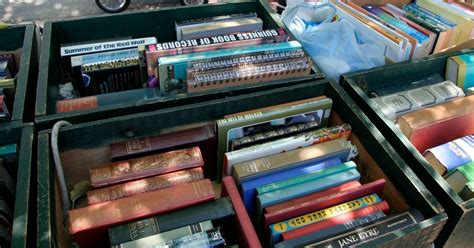 Garage sale books and media