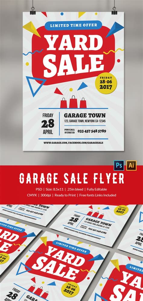 Garage Sale Flyer Template 1