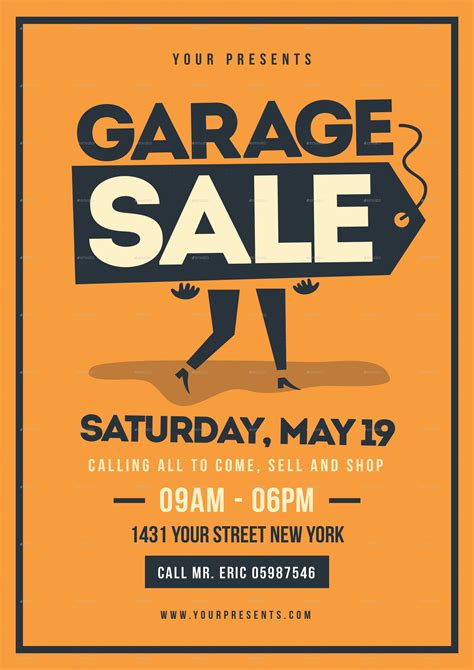 Garage Sale Flyer Template 3