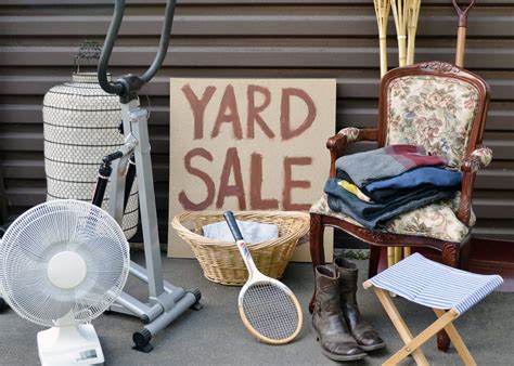 Garage sale outdoor equipment