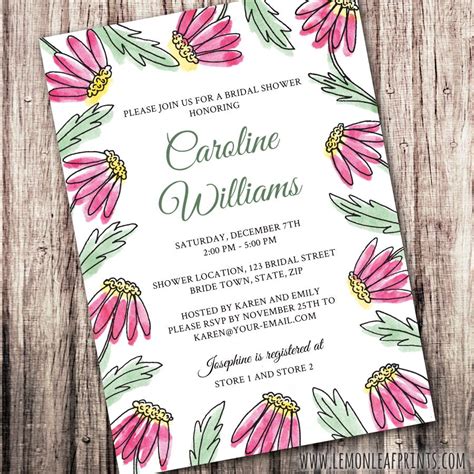 Garden Bridal Shower Invitation