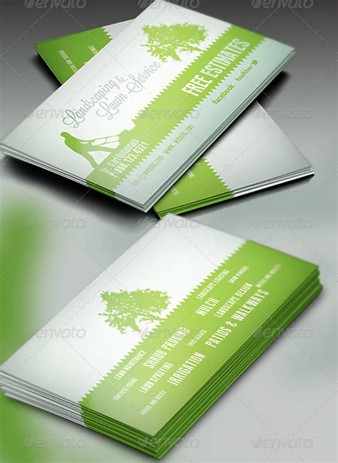 Garden Design Business Card Template